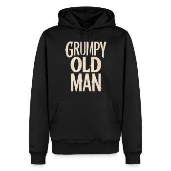 Grumpy Old Man Unverwechselbarer Stil - Männer Premium Bio Hoodie - Schwarz - Vorne - Nico (187cm)