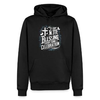Prayer Songs Jesus Christ Religious Music - Men’s Premium Organic Hoodie - black - Front - Nico (187cm)