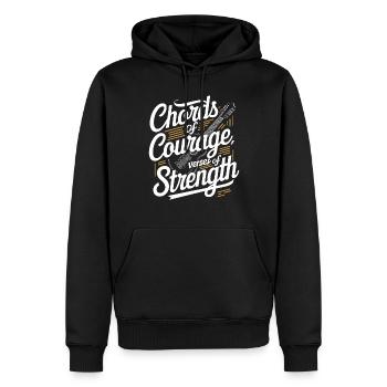 Prayer Songs Jesus Christ Religious Music - Men’s Premium Organic Hoodie - black - Front - Nico (187cm)