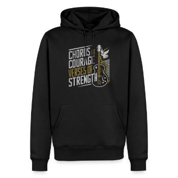 Prayer Songs Jesus Christ Religious Music - Men’s Premium Organic Hoodie - black - Front - Nico (187cm)