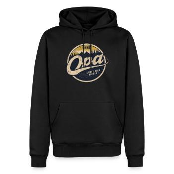 Ohne Opa Läuft Hier Nichts Naturmotiv - Männer Premium Bio Hoodie - Schwarz - Vorne - Nico (187cm)