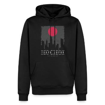 Tokyo Japan - Männer Premium Bio Hoodie - Schwarz - Vorne - Nico (187cm)
