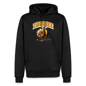 Abeille zombie Zombee - Sweat à capuche Premium bio Homme - noir - Devant - Nico (187cm)