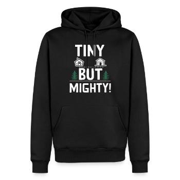 Rolling Tiny House Mode de vie minimaliste - Sweat à capuche Premium bio Homme - noir - Devant - Nico (187cm)
