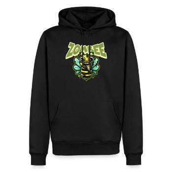 Abeille zombie Zombee - Sweat à capuche Premium bio Homme - noir - Devant - Nico (187cm)