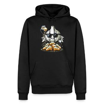 Chicken Wings Wing Hot Cooked Chicken Fast Food - Männer Premium Bio Hoodie - Schwarz - Vorne - Nico (187cm)