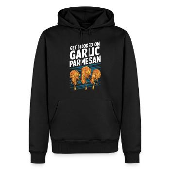 Chicken Wings Wing Hot Cooked Chicken Fast Food - Männer Premium Bio Hoodie - Schwarz - Vorne - Nico (187cm)