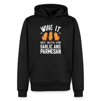 Chicken Wings Wing Hot Cooked Chicken Fast Food - Männer Premium Bio Hoodie - Schwarz - Vorne - Nico (187cm)