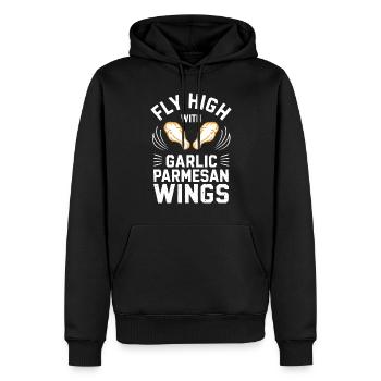 Chicken Wings Wing Hot Cooked Chicken Fast Food - Männer Premium Bio Hoodie - Schwarz - Vorne - Nico (187cm)