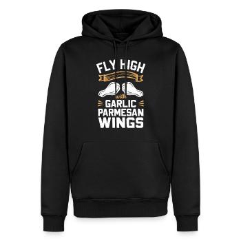 Chicken Wings Wing Hot Cooked Chicken Fast Food - Männer Premium Bio Hoodie - Schwarz - Vorne - Nico (187cm)