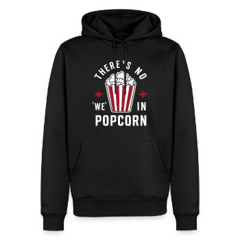 Dicton de pop-corn amusant, pop-corn en rafale - Sweat à capuche Premium bio Homme - noir - Devant - Nico (187cm)