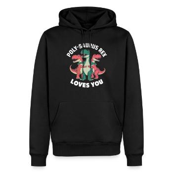 Polyamorous Community Polyamorous Parenting - Men’s Premium Organic Hoodie - black - Front - Nico (187cm)