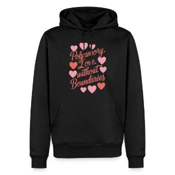 Polyamorous Community Polyamorous Parenting - Men’s Premium Organic Hoodie - black - Front - Nico (187cm)