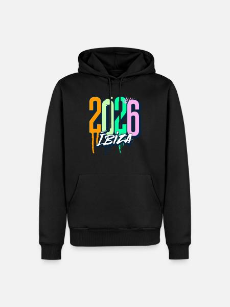 2026 Ibiza - Men’s Premium Organic Hoodie - black