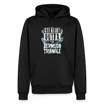 Mysterious disappearances in the Bermuda Triangle - Men’s Premium Organic Hoodie - black - Front - Nico (187cm)