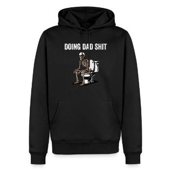 Doing Dad Shit - Men’s Premium Organic Hoodie - black - Front - Nico (187cm)