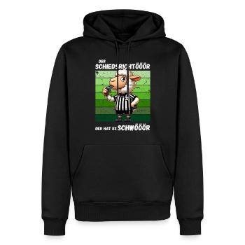 Fußball Elfmeter Fußballspieler Schiri Lustig - Männer Premium Bio Hoodie - Schwarz - Vorne - Nico (187cm)