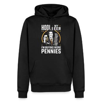 Börsenhändler, Forex-händler, Anlegerhandel - Männer Premium Bio Hoodie - Schwarz - Vorne - Nico (187cm)