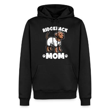 Rhodesian Ridgeback Hund Rhodesian Ridgebacks - Männer Premium Bio Hoodie - Schwarz - Vorne - Nico (187cm)
