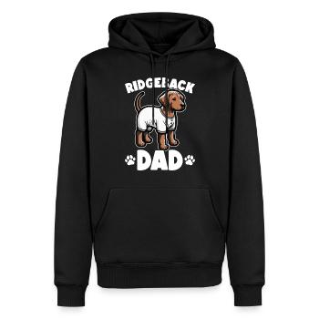 Rhodesian Ridgeback Dog Rhodesian Ridgebacks - Men’s Premium Organic Hoodie - black - Front - Nico (187cm)