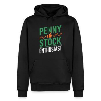 Börsenhändler, Forex-händler, Anlegerhandel - Männer Premium Bio Hoodie - Schwarz - Vorne - Nico (187cm)