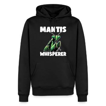 Mante religieuse Entomologie des insectes Entomologiste - Sweat à capuche Premium bio Homme - noir - Devant - Nico (187cm)
