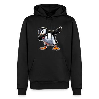 Puffin Bird Cute Bird Puffins Puffin - Sweat à capuche Premium bio Homme - noir - Devant - Nico (187cm)