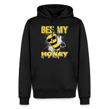 Be My Treasure Bee Love Beekeeper Honey - Men’s Premium Organic Hoodie - black - Front - Nico (187cm)