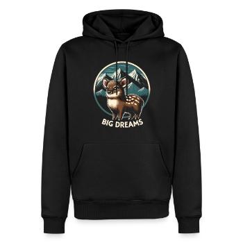 Niedlicher Pudu-hirsch Südamerika Cartoon-hirsch - Männer Premium Bio Hoodie - Schwarz - Vorne - Nico (187cm)