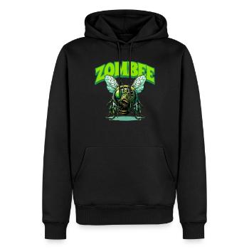 Abeille zombie Zombee - Sweat à capuche Premium bio Homme - noir - Devant - Nico (187cm)
