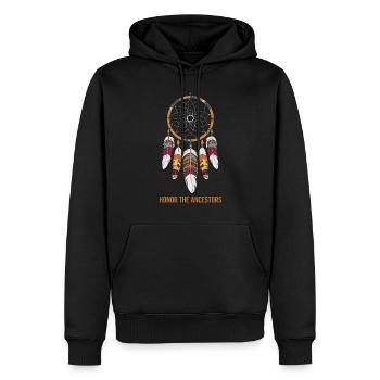 Dream Catcher Bohemian Spiritual Dreamcatcher - Männer Premium Bio Hoodie - Schwarz - Vorne - Nico (187cm)