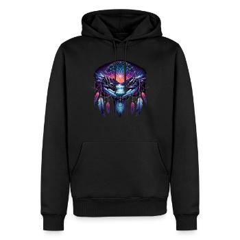Dream Catcher Bohemian Spiritual Dreamcatcher - Männer Premium Bio Hoodie - Schwarz - Vorne - Nico (187cm)
