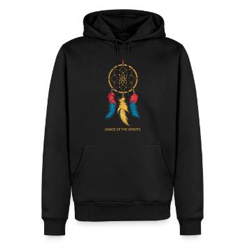 Attrape-rêves Attrape-rêves spirituel bohème - Sweat à capuche Premium bio Homme - noir - Devant - Nico (187cm)