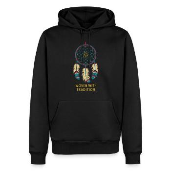 Dream Catcher Bohemian Spiritual Dreamcatcher - Männer Premium Bio Hoodie - Schwarz - Vorne - Nico (187cm)