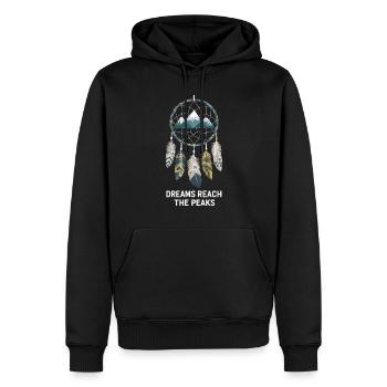 Attrape-rêves Attrape-rêves spirituel bohème - Sweat à capuche Premium bio Homme - noir - Devant - Nico (187cm)