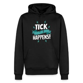 Tourette-syndrom-bewusstsein Neurodiverse - Männer Premium Bio Hoodie - Schwarz - Vorne - Nico (187cm)
