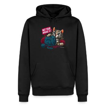 Ozelot Wild Cat Exotic Pets Jungle Big Cat - Männer Premium Bio Hoodie - Schwarz - Vorne - Nico (187cm)