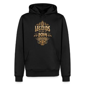 2014 Legend Birthday 2014 Year of birth - Men’s Premium Organic Hoodie - black - Front - Nico (187cm)