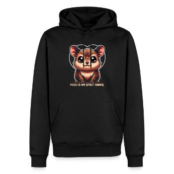 Niedlicher Pudu-hirsch Südamerika Cartoon-hirsch - Männer Premium Bio Hoodie - Schwarz - Vorne - Nico (187cm)