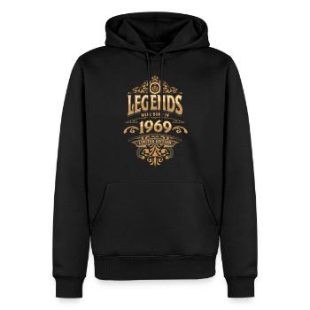 1969 Legende Geburtstag 1969 Geburtsjahr - Männer Premium Bio Hoodie - Schwarz - Vorne - Nico (187cm)