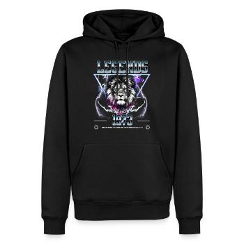 1973 Geburtstag Geburtsjahr Löwe - Männer Premium Bio Hoodie - Schwarz - Vorne - Nico (187cm)