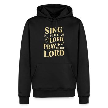 Chormusik Religiöser Gesang Glaubensbasierte Musik - Männer Premium Bio Hoodie - Schwarz - Vorne - Nico (187cm)
