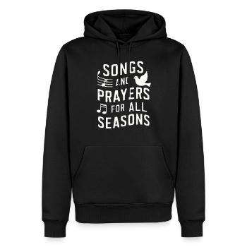 Chormusik Religiöser Gesang Glaubensbasierte Musik - Männer Premium Bio Hoodie - Schwarz - Vorne - Nico (187cm)