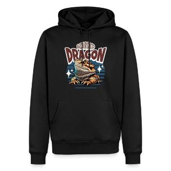 Bartagame Bartagamen Bearded Dragon - Männer Premium Bio Hoodie - Schwarz - Vorne - Nico (187cm)