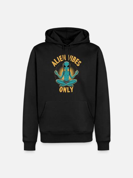 meditation, mindfulness, relaxation and - Men’s Premium Organic Hoodie - black