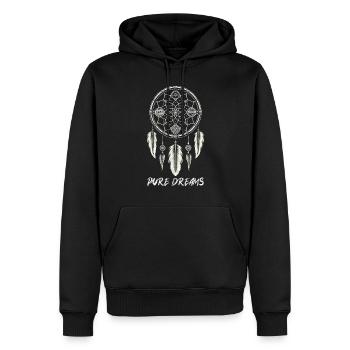Dream Catcher Bohemian Spiritual Dreamcatcher - Männer Premium Bio Hoodie - Schwarz - Vorne - Nico (187cm)