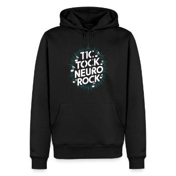 Tourette-syndrom-bewusstsein Neurodiverse - Männer Premium Bio Hoodie - Schwarz - Vorne - Nico (187cm)