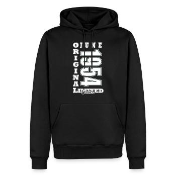 Juni 1954 Geburtstag 1954 Retro 1954 Juni 1954 - Männer Premium Bio Hoodie - Schwarz - Vorne - Nico (187cm)