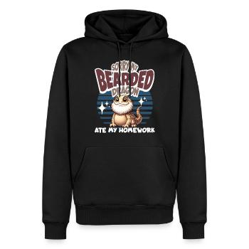 Bartagame Bartagamen Bearded Dragon - Männer Premium Bio Hoodie - Schwarz - Vorne - Nico (187cm)