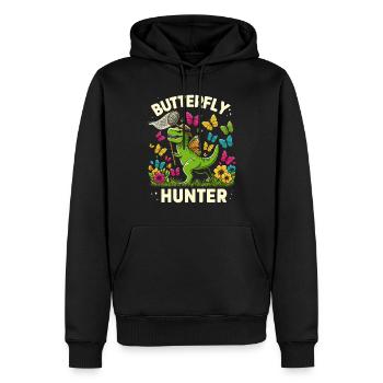 Bonsai Master T-Rex Dinosaur Gardening for - Men’s Premium Organic Hoodie - black - Front - Nico (187cm)